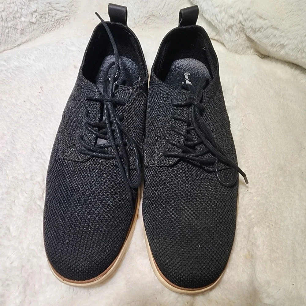 Goodfellow & Co Knit Oxford Dress Shoes Casual Lace Up Black Mens Size 7